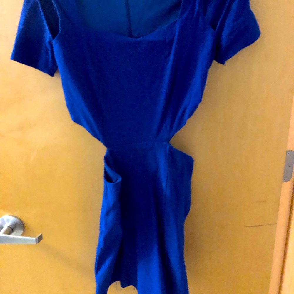 TOBI Blue bodycon cut out mini dress size S